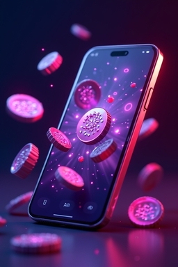 Смартфон с приложением Олимп Казино